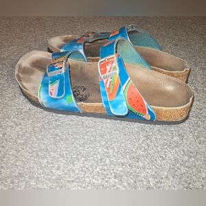 Papillio Blue and Brown Sandals